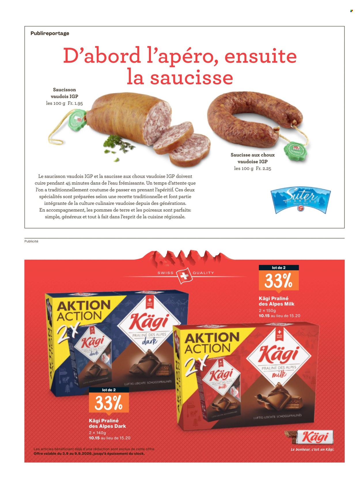 Prospekte Migros - 2.9.2026 - 9.9.2026. Seite 22. Seite 22