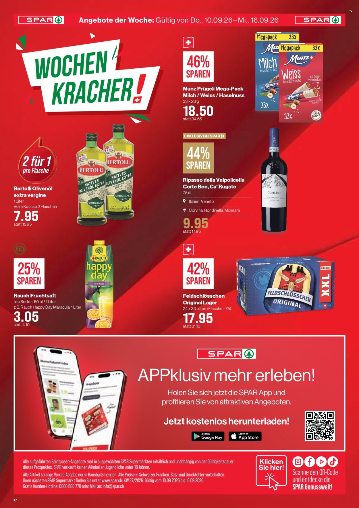 Prospekte SPAR - 10.9.2026 - 16.9.2026. Seite 17. Seite 17