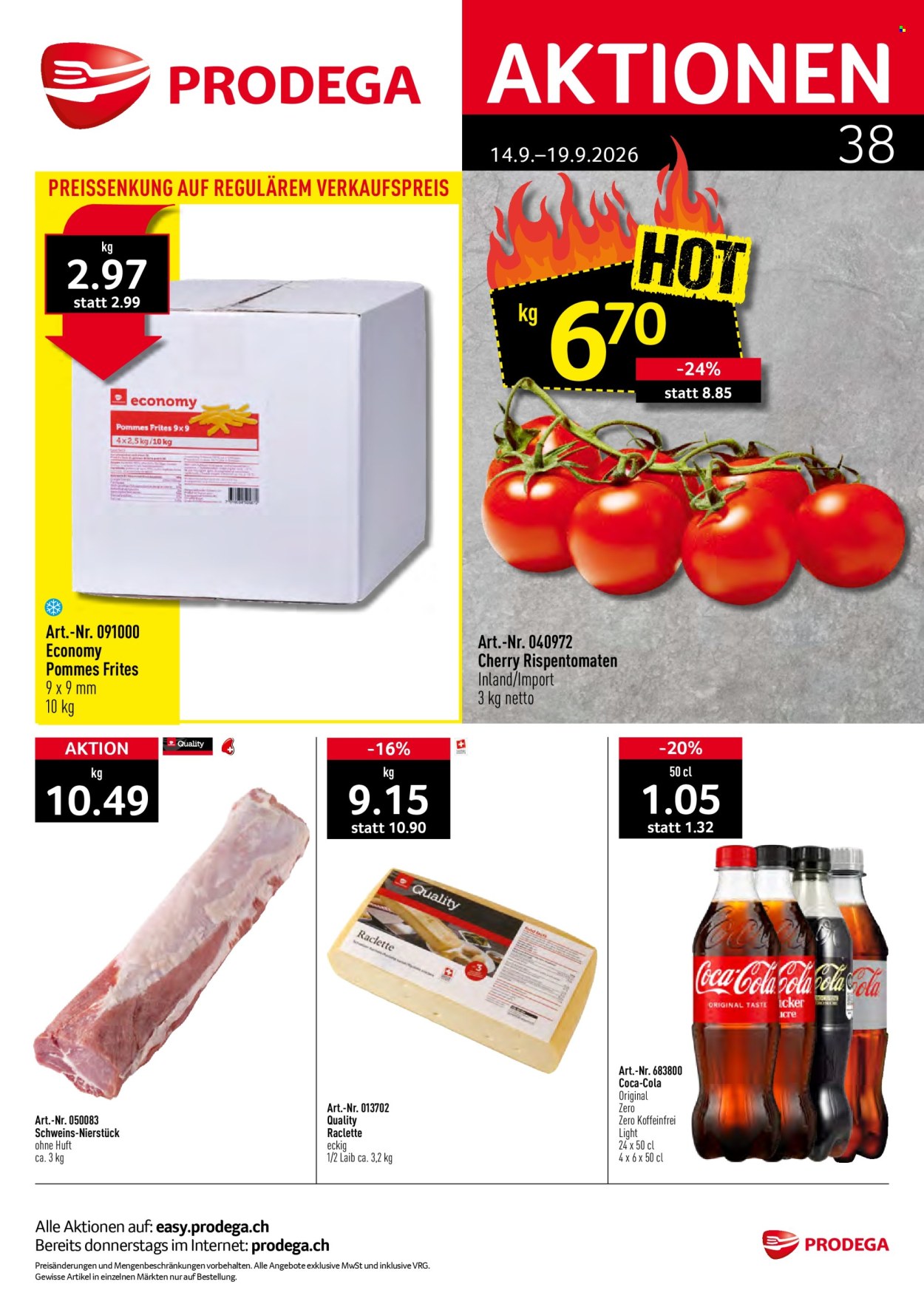 Prospekte Prodega - 14.9.2026 - 19.9.2026. Seite 1. Seite 1