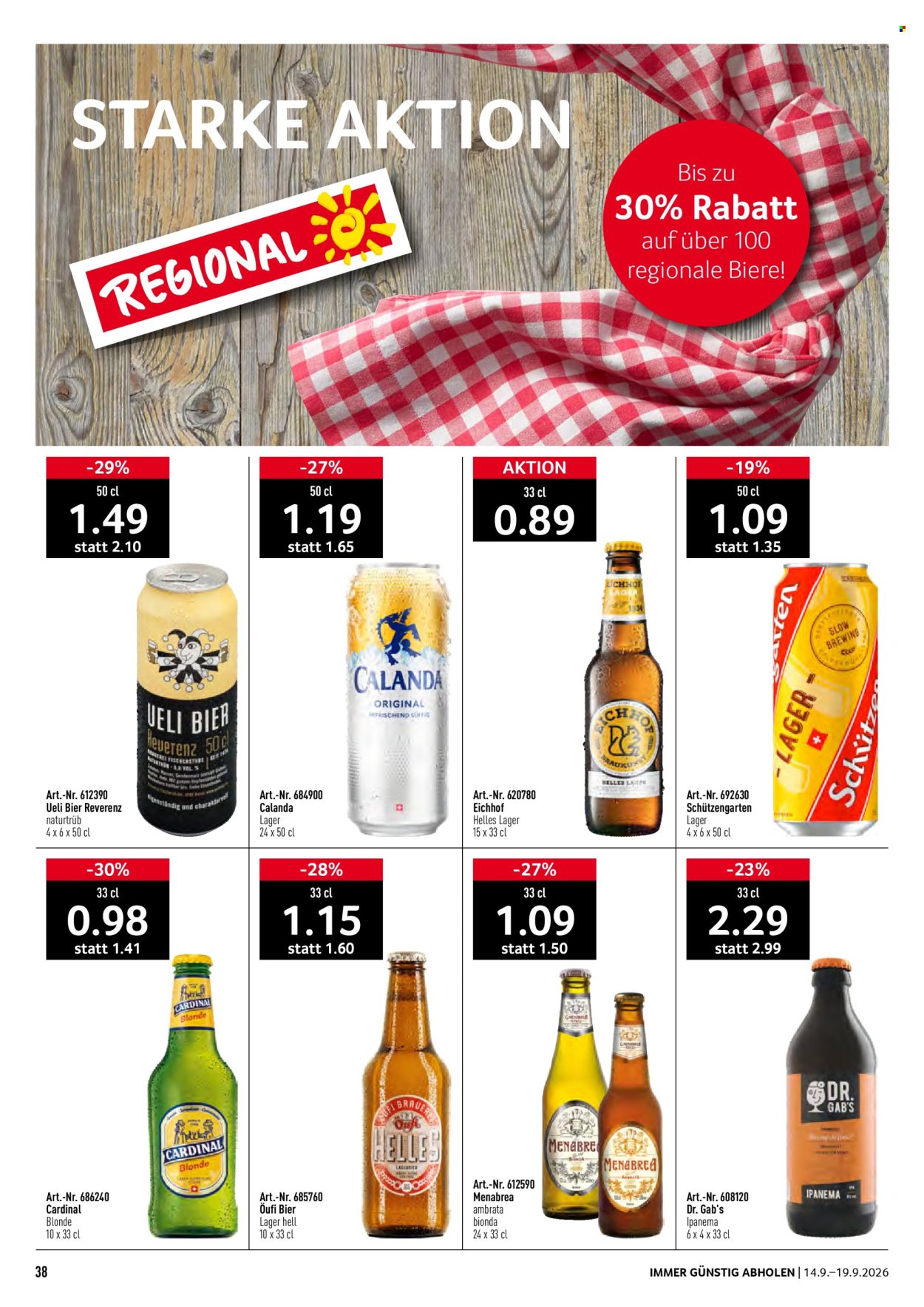 Prospekte Prodega - 14.9.2026 - 19.9.2026. Seite 38. Seite 38