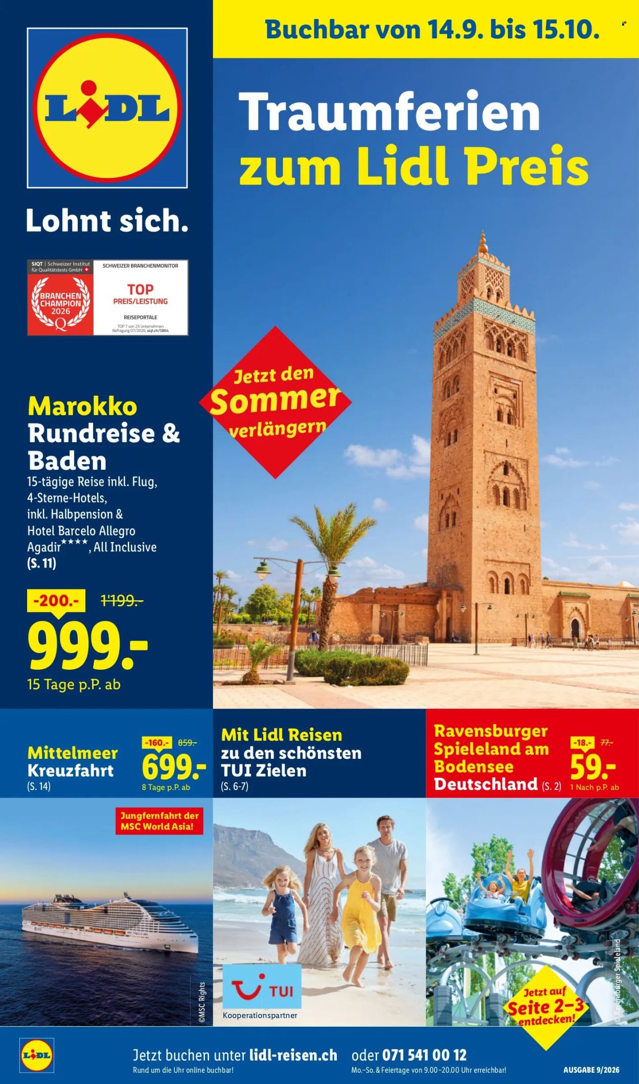 Prospekte Lidl - 14.9.2026 - 15.10.2026. Seite 1. Seite 1