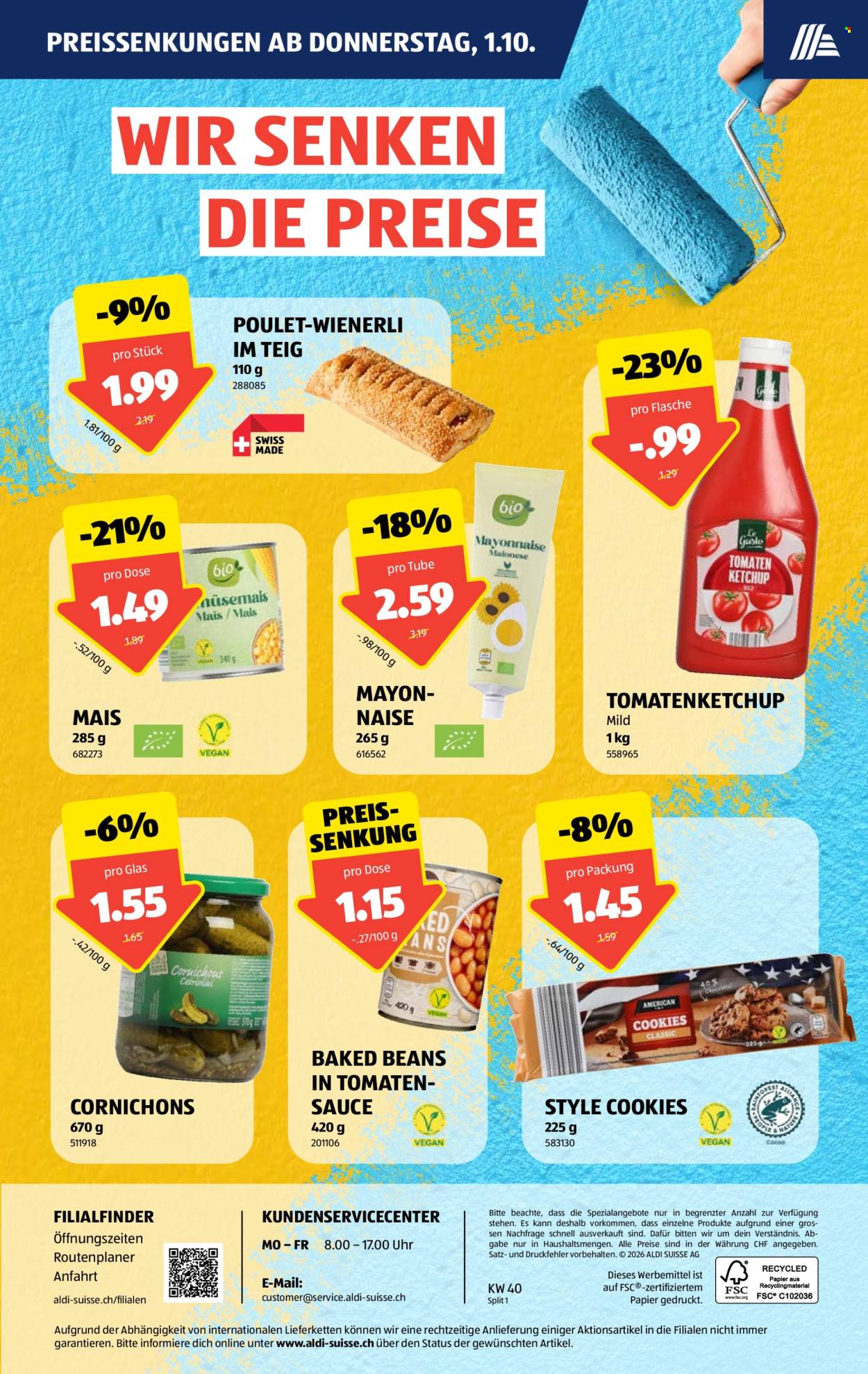 Prospekte Aldi - 1.10.2026 - 7.10.2026. Seite 3. Seite 3