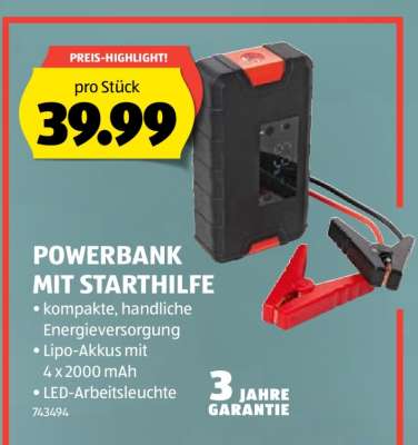 POWERBANK MIT STARTHILFE