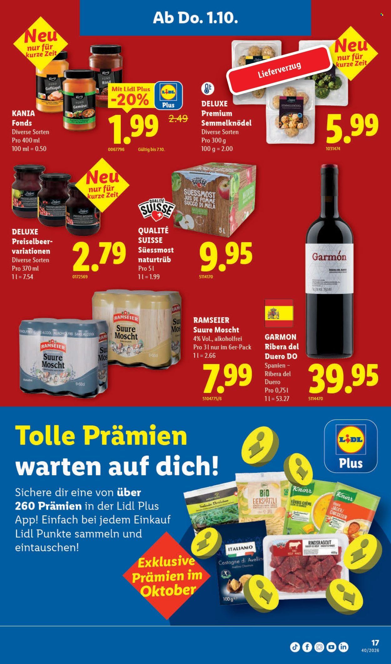 Prospekte Lidl - 1.10.2026 - 7.10.2026. Seite 17. Seite 17