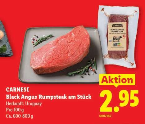 CARNESI Black Angus Rumpsteak am Stück