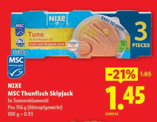 NIXE MSC Thunfisch Skipjack