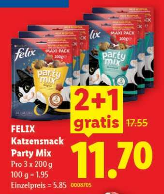 Felix Katzensnack Party Mix