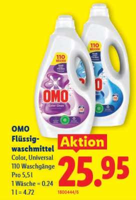 Omo Flüssigwaschmittel