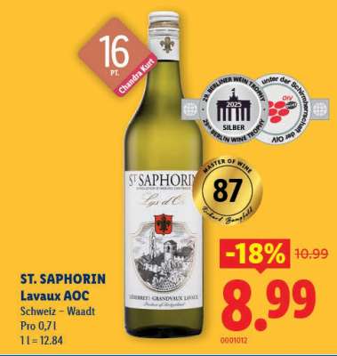 St. Saphorin Lavaux AOC