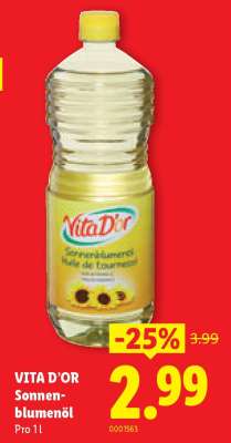 Vita D'or Sonnenblumenöl