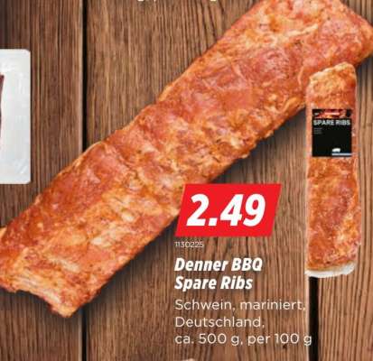 Denner BBQ Spare Ribs
