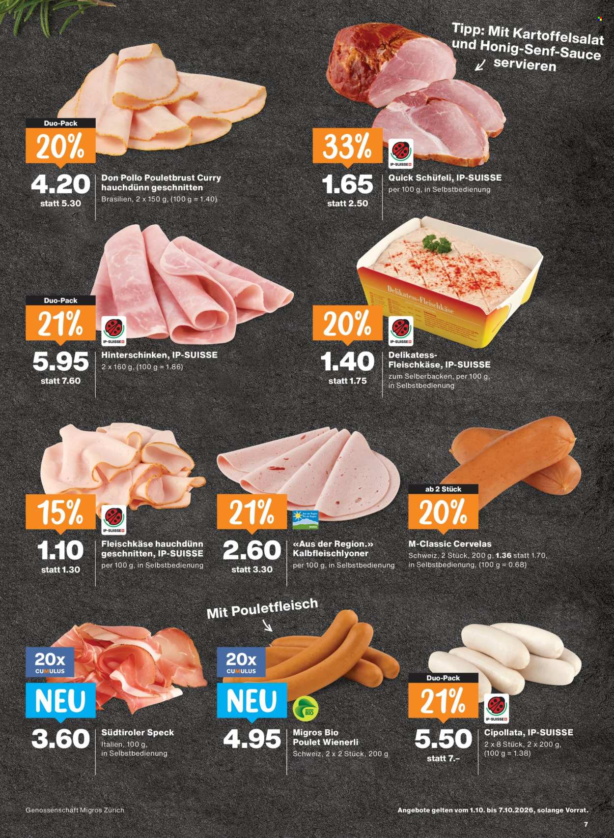 Prospekte Migros - 1.10.2026 - 7.10.2026. Seite 7. Seite 7