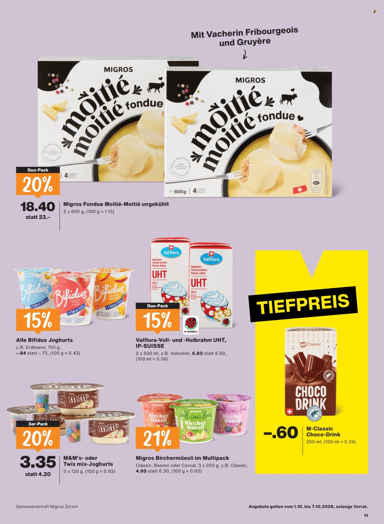 Prospekte Migros - 1.10.2026 - 7.10.2026. Seite 11. Seite 11