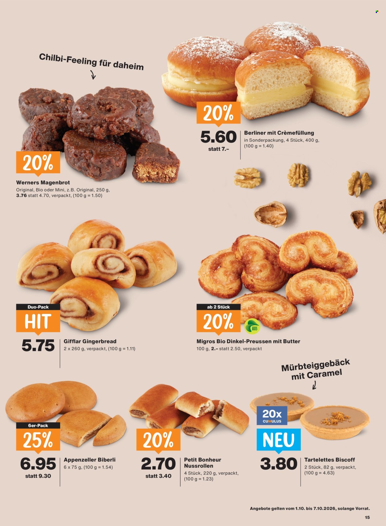 Prospekte Migros - 1.10.2026 - 7.10.2026. Seite 15. Seite 15