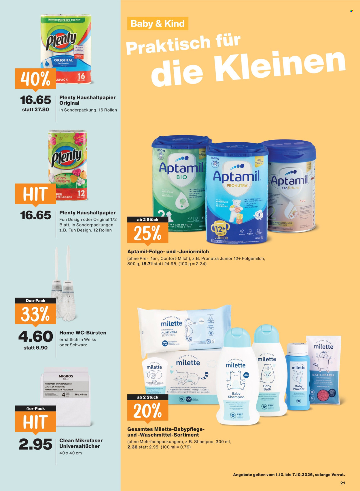 Prospekte Migros - 1.10.2026 - 7.10.2026. Seite 21. Seite 21