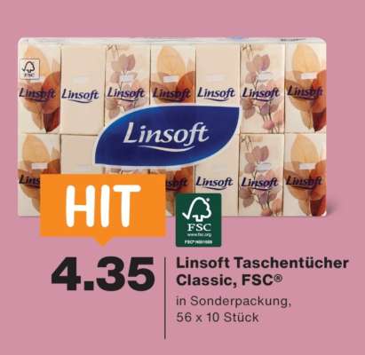 Linsoft Taschentücher Classic, FSC®