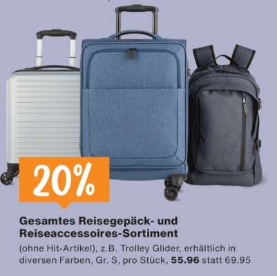 Gesamtes Reisegepäck- und Reiseaccessoires-Sortiment