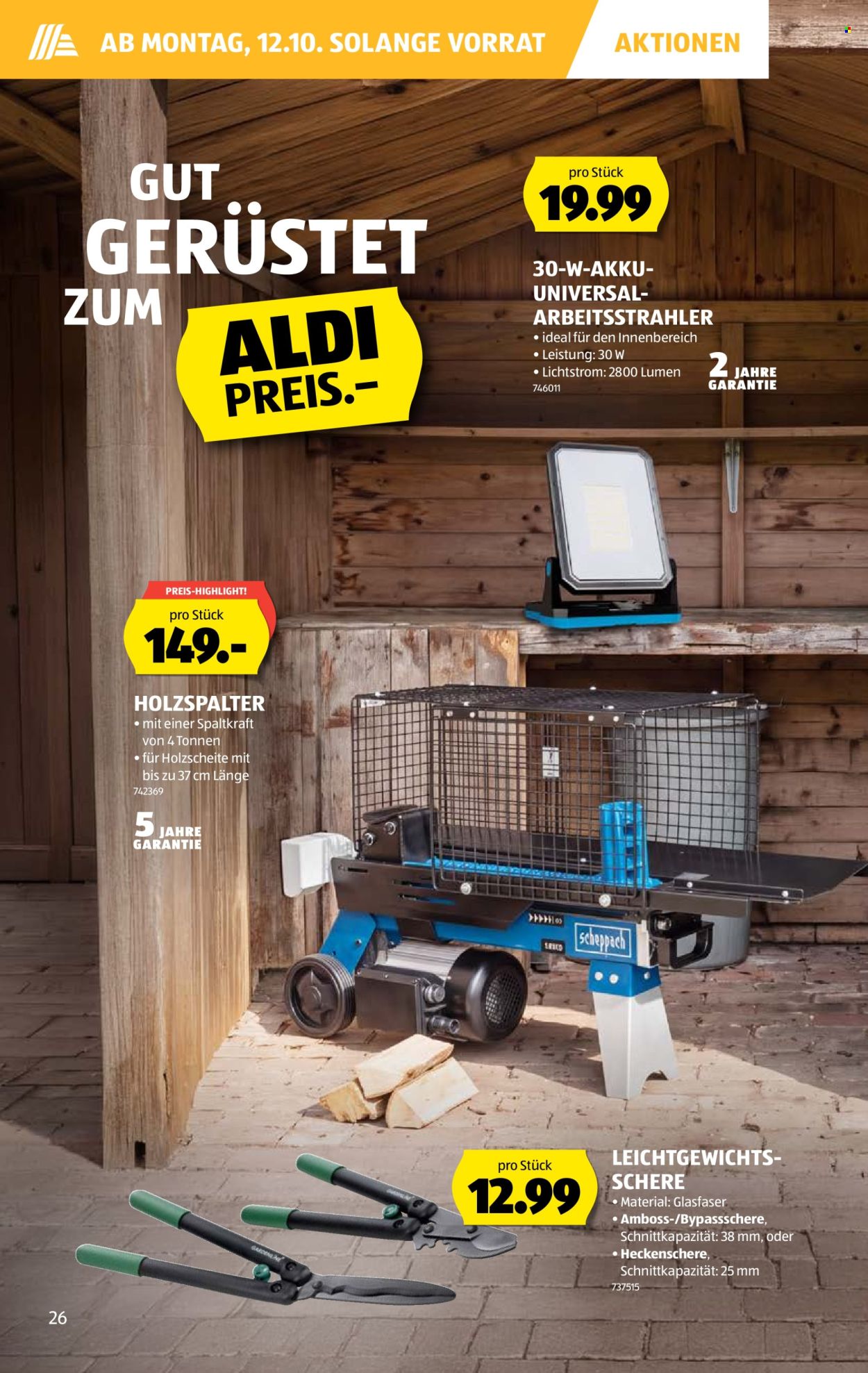 Prospekte Aldi - 8.10.2026 - 14.10.2026. Seite 26. Seite 26