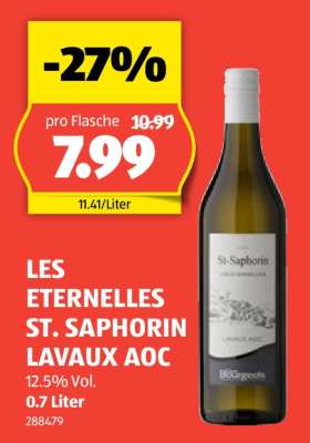 LES ETERNELLES ST-SAPHORIN LAVAUX AOC