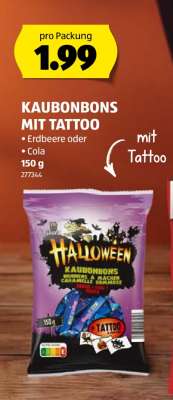 Kaubonbons mit Tattoo