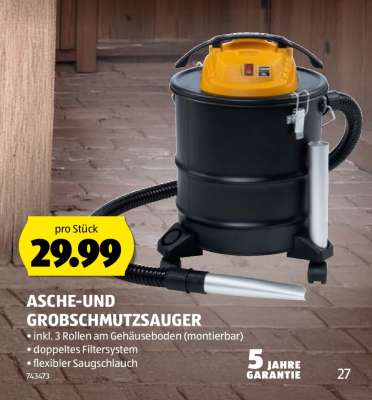 ASCHE- UND GROBSCHMUTZSAUGER