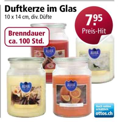 Duftkerze im Glas