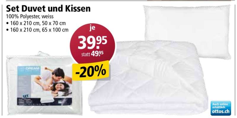 Set Duvet und Kissen