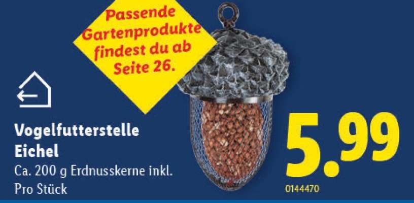 Vogelfutterstelle Eichel