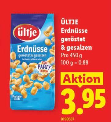 ÜLTJE Erdnüsse geröstet & gesalzen