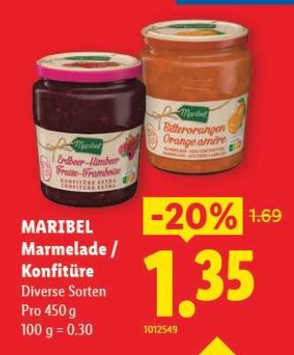 MARIBEL Marmelade / Konfitüre