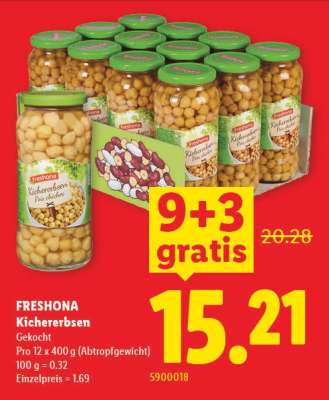 FRESHONA Kichererbsen
