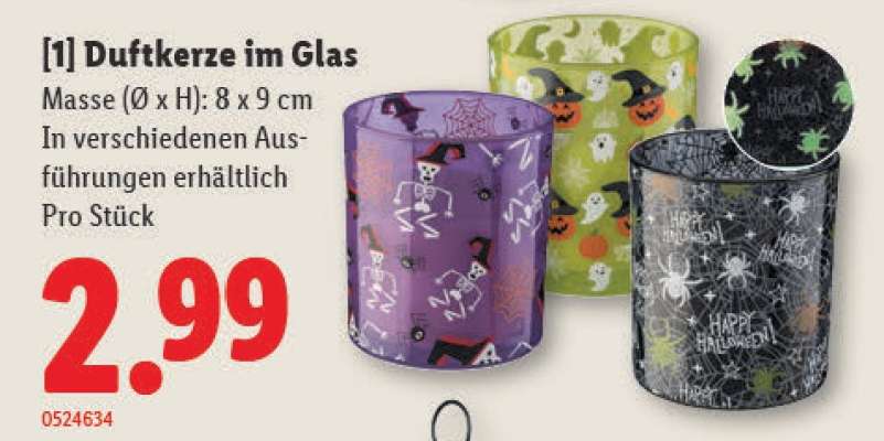 Duftkerze im Glas
