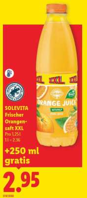 SOLEVITA Frischer Orangensaft XXL