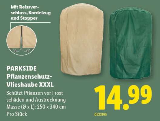 PARKSIDE Pflanzenschutz-Vlieshaube XXXL