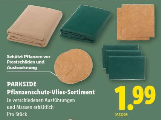 PARKSIDE Pflanzenschutz-Vlies-Sortiment