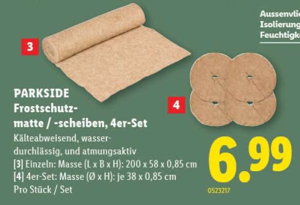 PARKSIDE Frostschutzmatte/-scheiben, 4er-Set