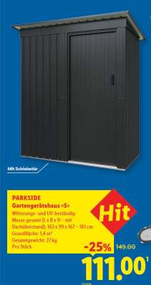 PARKSIDE Gartengerätehaus «S»
