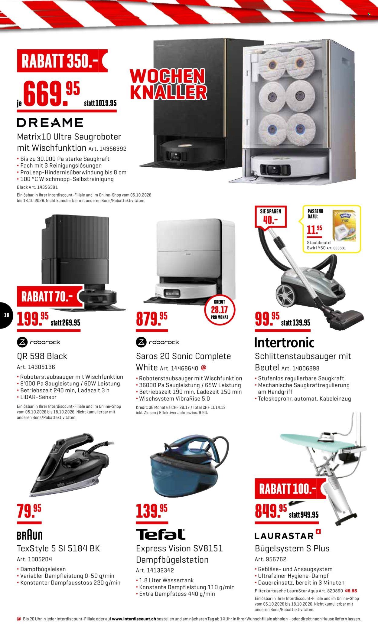 Prospekte Interdiscount - 5.10.2026 - 18.10.2026. Seite 18. Seite 18