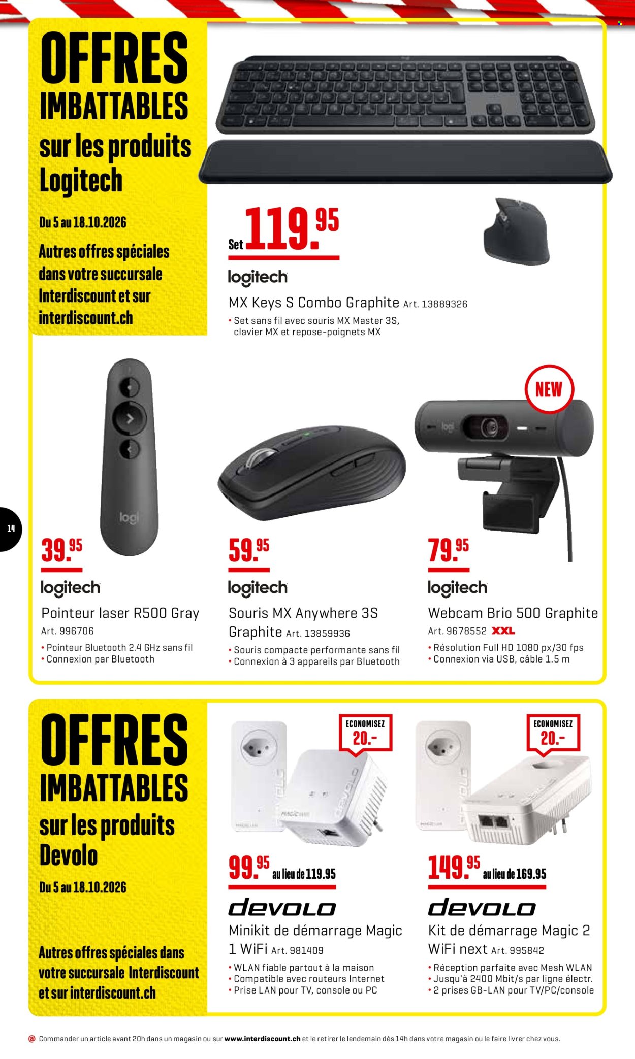 Prospekte Interdiscount - 5.10.2026 - 18.10.2026. Seite 14. Seite 14
