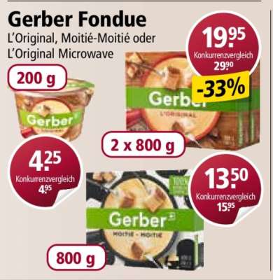 Gerber Fondue