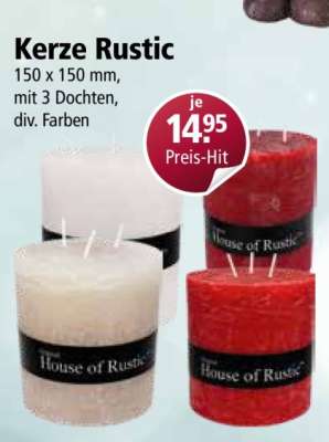 Kerze Rustic