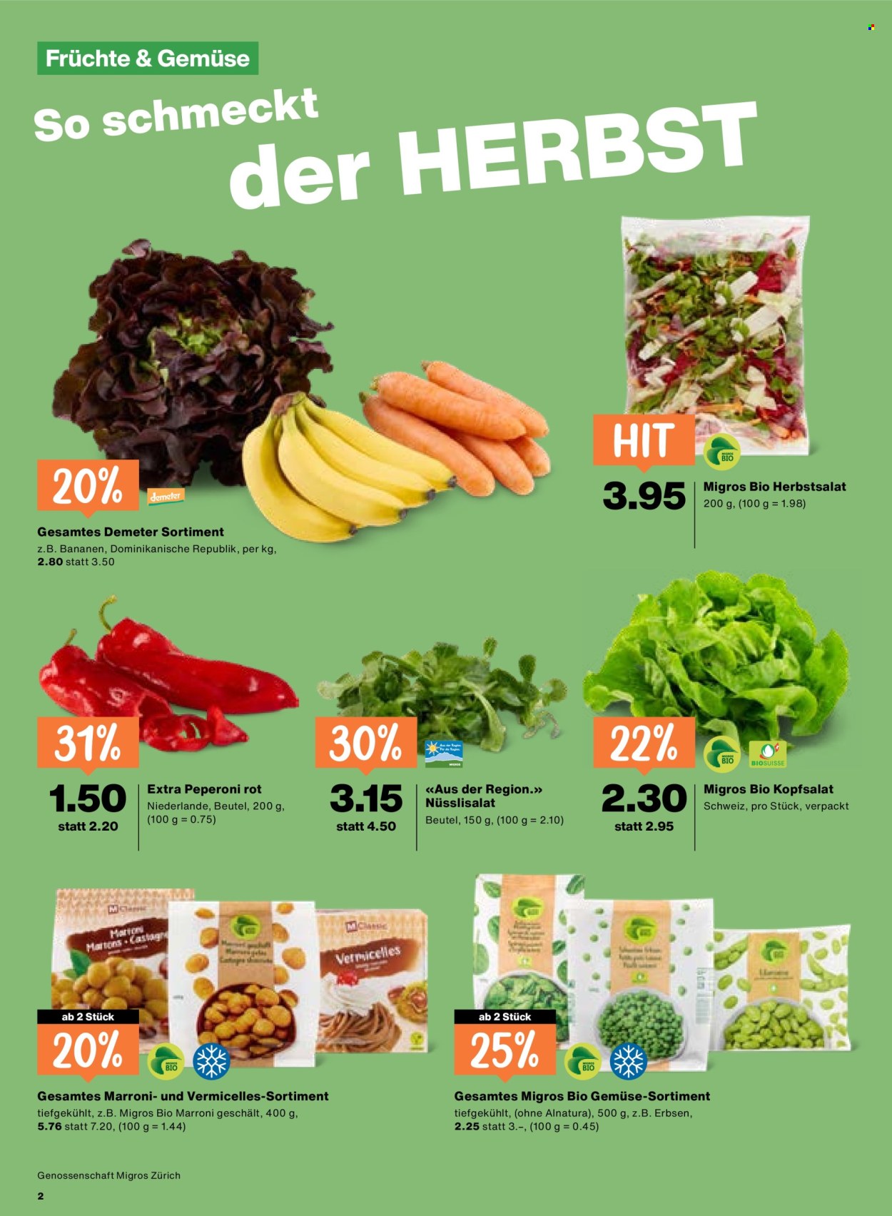 Prospekte Migros - 8.10.2026 - 14.10.2026. Seite 2. Seite 2