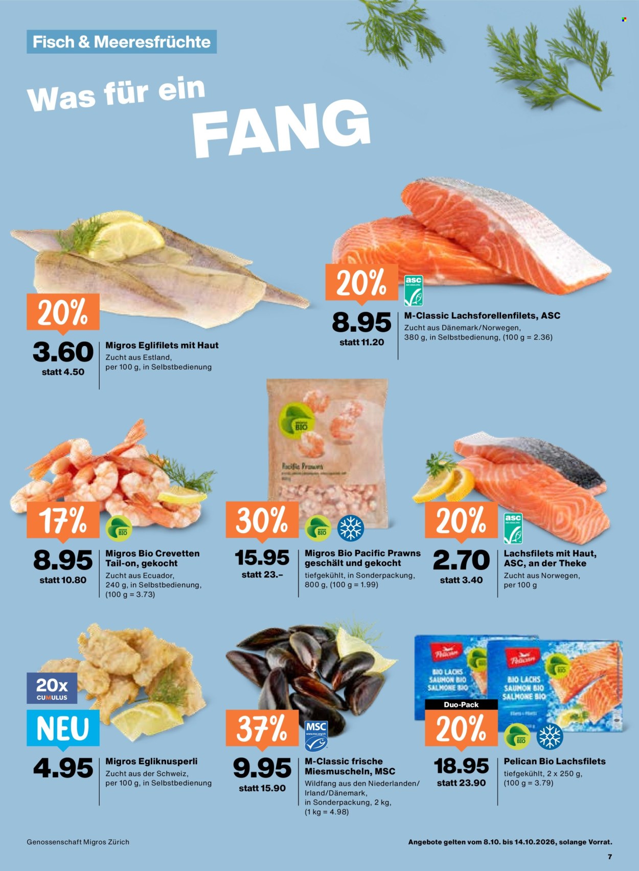 Prospekte Migros - 8.10.2026 - 14.10.2026. Seite 7. Seite 7