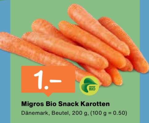 Migros Bio Snack Karotten