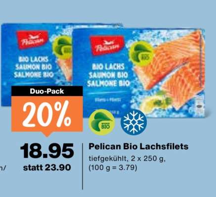 Pelican Bio Lachsfilets