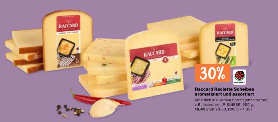 Raccard Raclette Scheiben