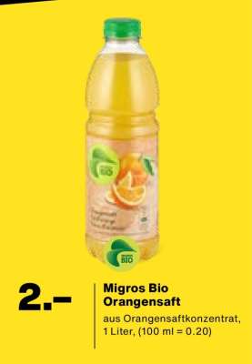 Migros Bio Orangensaft