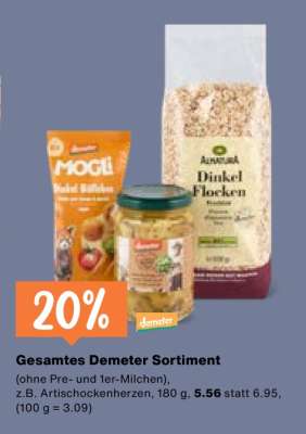 Gesamtes Demeter Sortiment