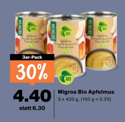 Migros Bio Apfelmus