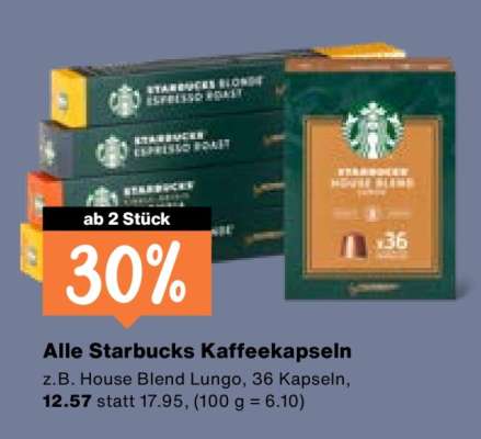 Alle Starbucks Kaffeekapseln